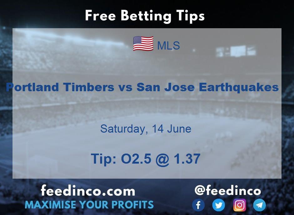 Portland Timbers vs San Jose Earthquakes Prediction Portland Timbers vs San Jose Earthquakes Prediction