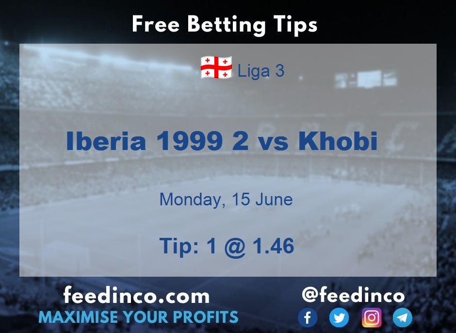 Iberia 1999 2 vs Khobi Prediction Iberia 1999 2 vs Khobi Prediction