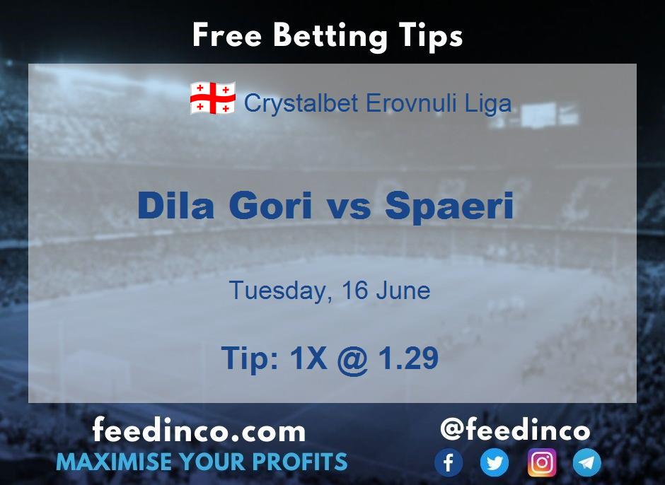 Dila Gori vs Spaeri Prediction Dila Gori vs Spaeri Prediction