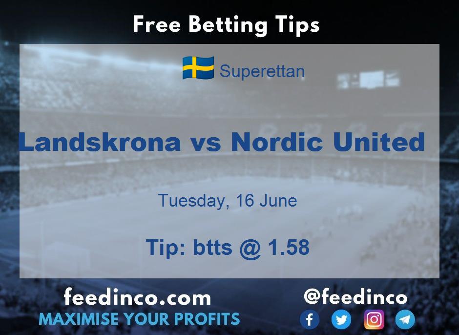 Landskrona vs Nordic United Prediction