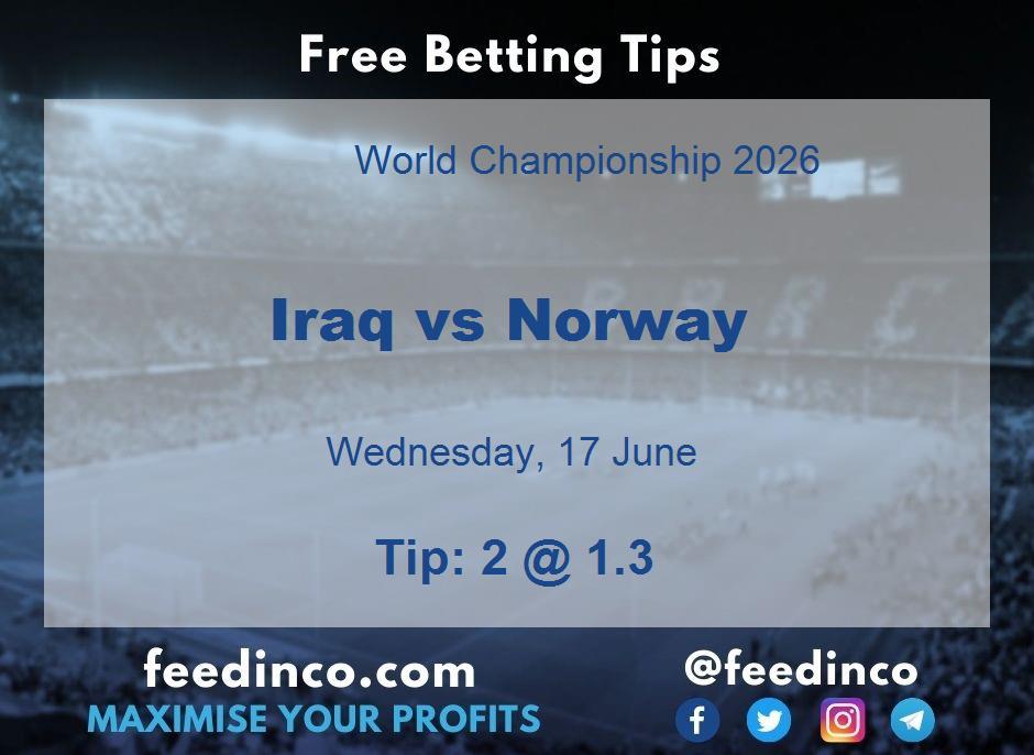 Iraq vs Norway Prediction Iraq vs Norway Prediction