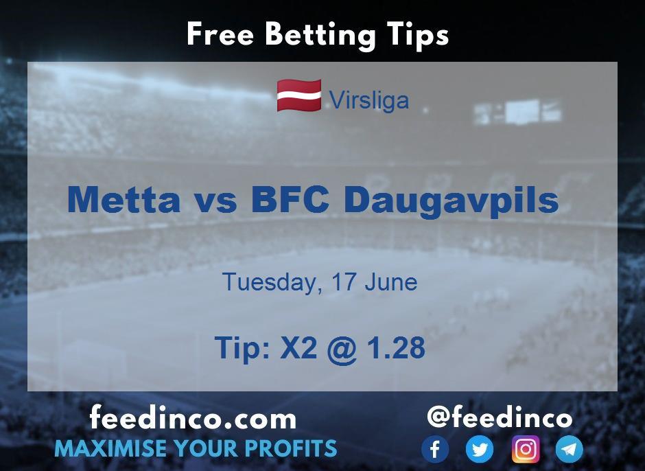 Metta vs BFC Daugavpils Prediction Metta vs BFC Daugavpils Prediction