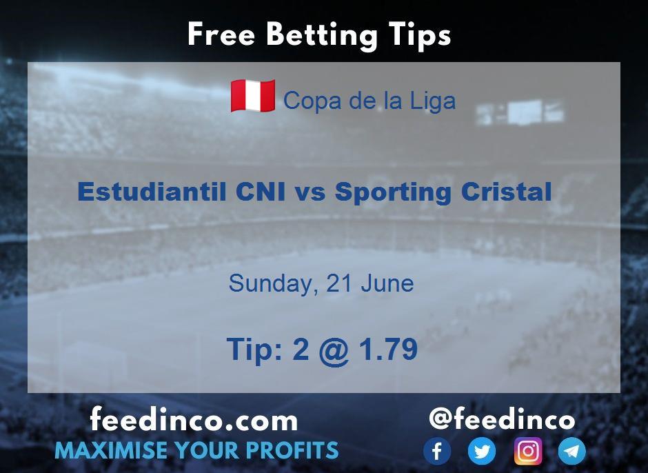 Estudiantil CNI vs Sporting Cristal Prediction Estudiantil CNI vs Sporting Cristal Prediction