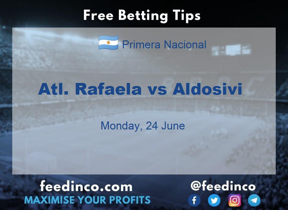 Atl. Rafaela vs Aldosivi Prediction