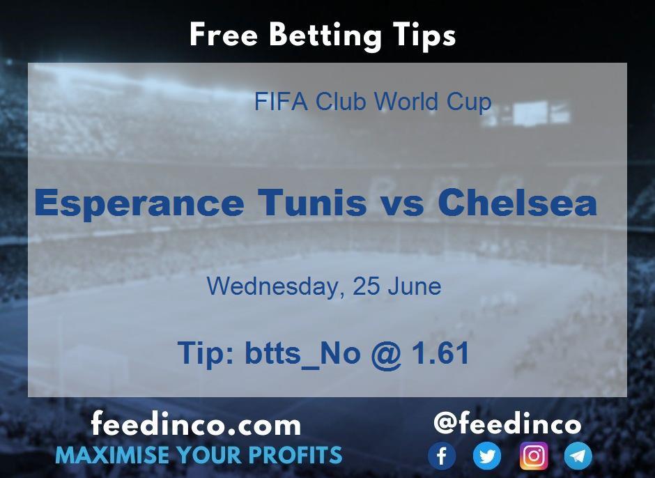 Esperance Tunis vs Chelsea Prediction Esperance Tunis vs Chelsea Prediction