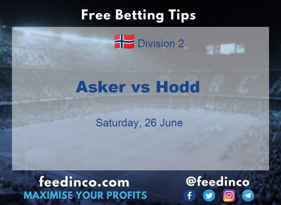 Asker vs Hodd Prediction Asker vs Hodd Prediction