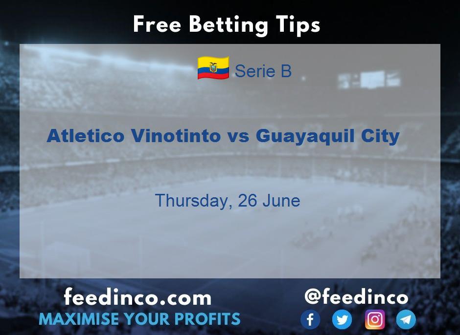 Atletico Vinotinto vs Guayaquil City Prediction Atletico Vinotinto vs Guayaquil City Prediction