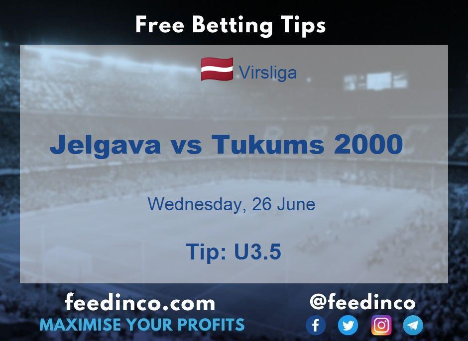 Jelgava vs Tukums 2000 Prediction