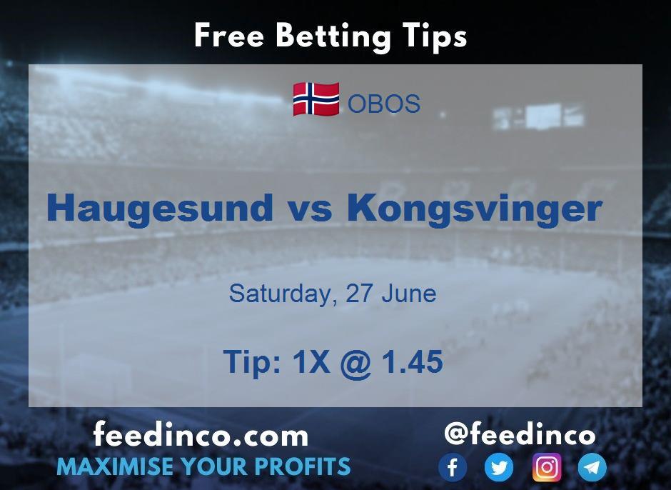 Haugesund vs Kongsvinger Prediction Haugesund vs Kongsvinger Prediction