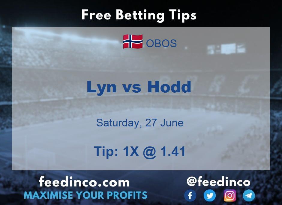 Lyn vs Hodd Prediction Lyn vs Hodd Prediction