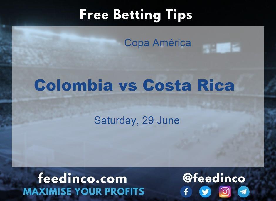 Colombia vs Costa Rica Prediction