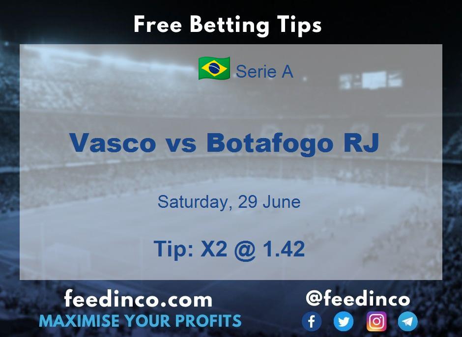 Vasco vs Botafogo RJ Prediction