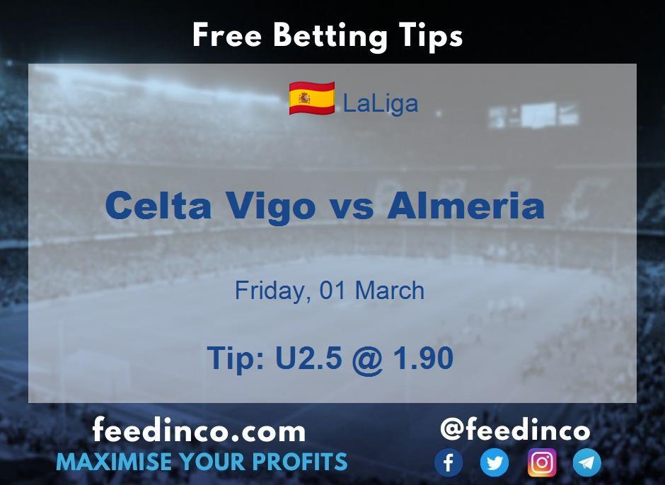 Celta Vigo vs Almeria Prediction