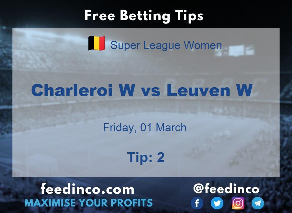 Charleroi W vs Leuven W Prediction