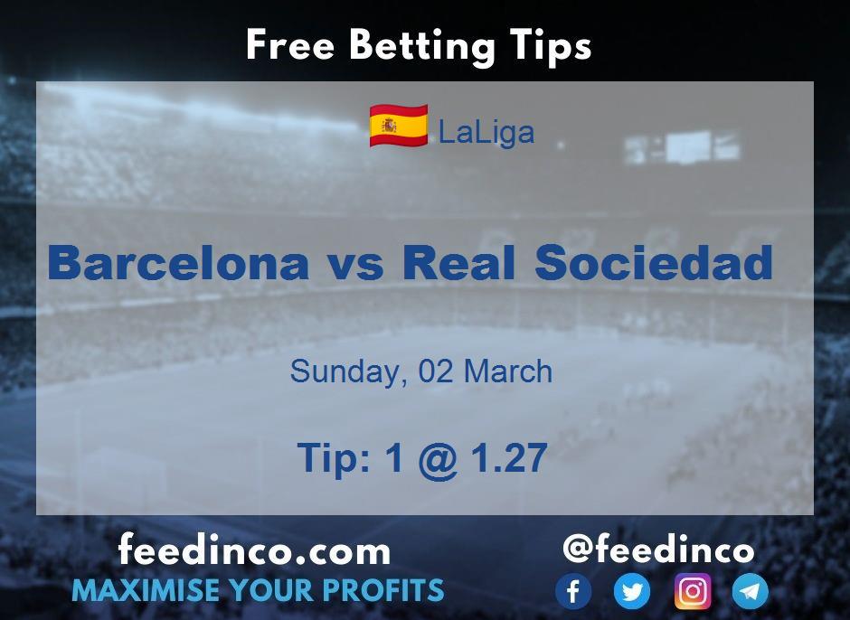 Barcelona vs Real Sociedad Prediction