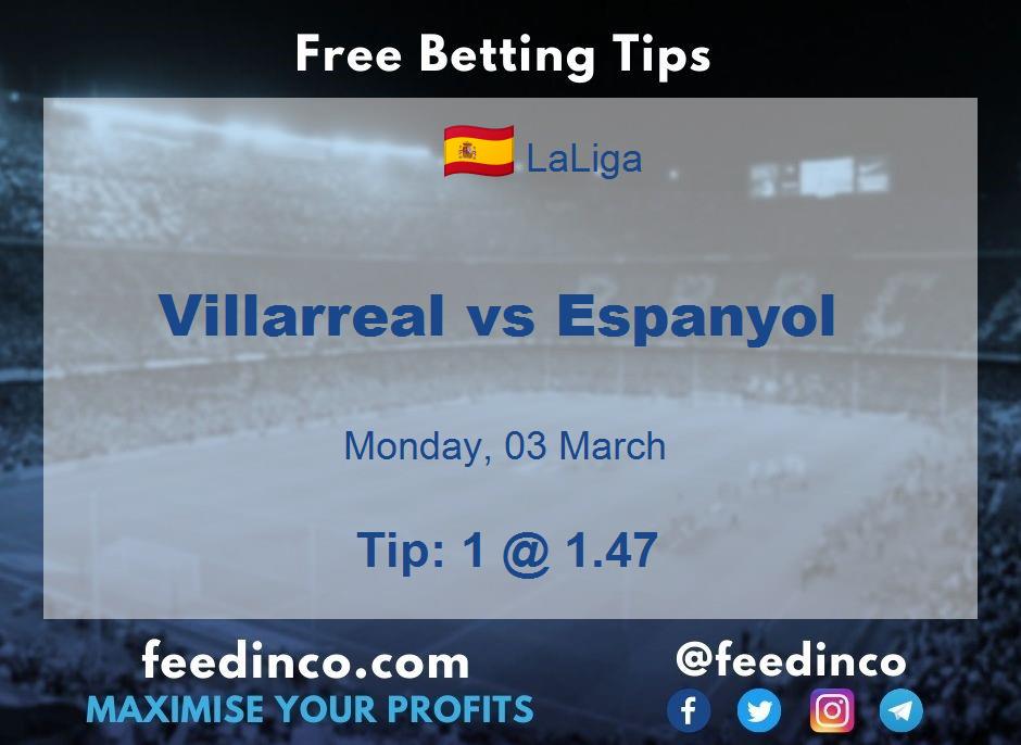 Villarreal vs Espanyol Prediction