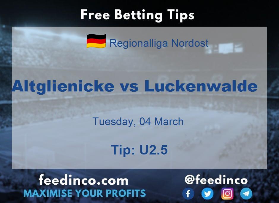 Altglienicke vs Luckenwalde Prediction