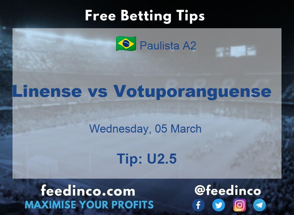 Linense vs Votuporanguense Prediction