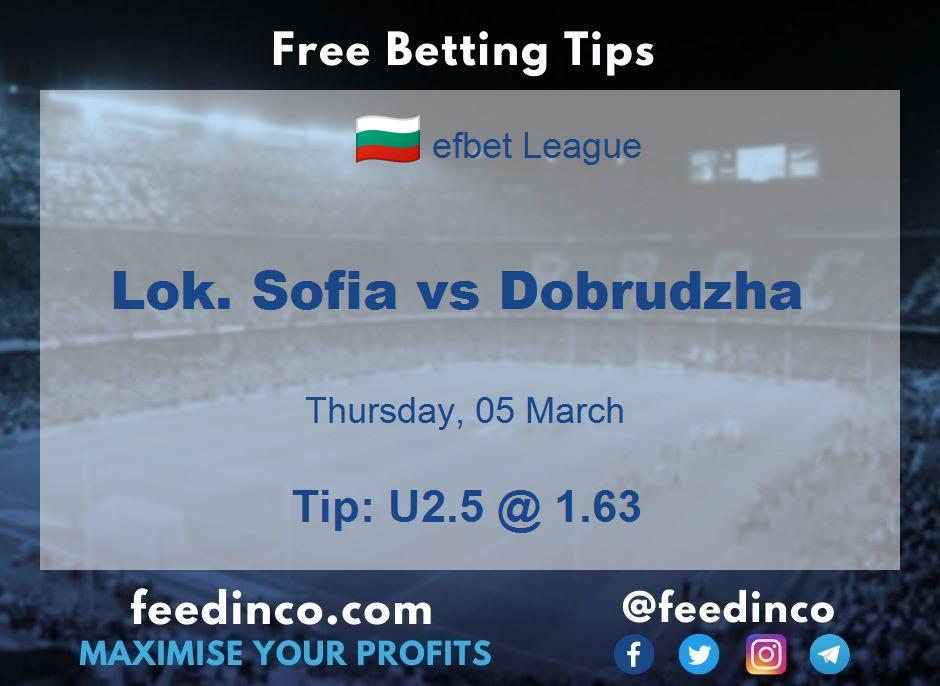 Lok. Sofia vs Dobrudzha Prediction