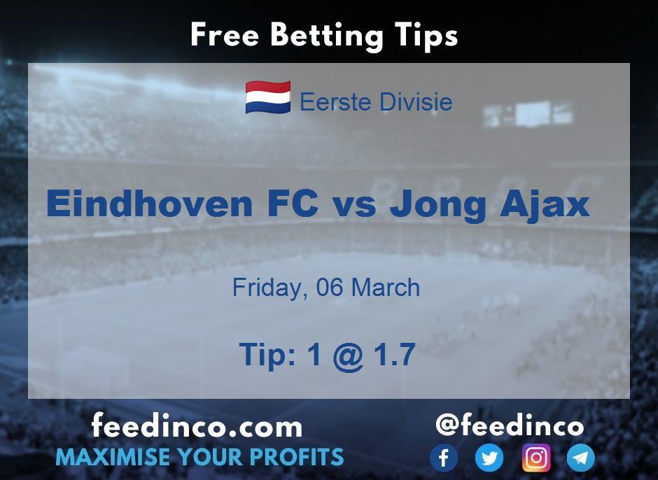 Eindhoven FC vs Jong Ajax Prediction Eindhoven FC vs Jong Ajax Prediction