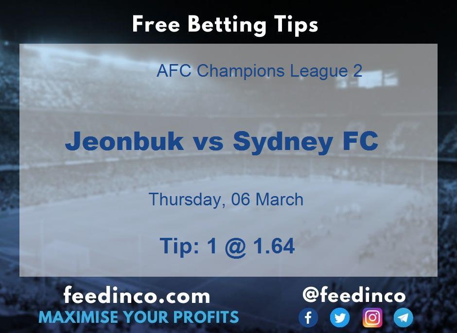 Jeonbuk vs Sydney FC Prediction