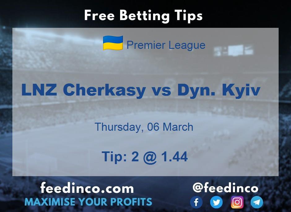 LNZ Cherkasy vs Dyn. Kyiv Prediction