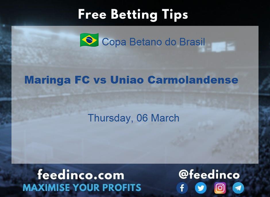 Maringa FC vs Uniao Carmolandense Prediction