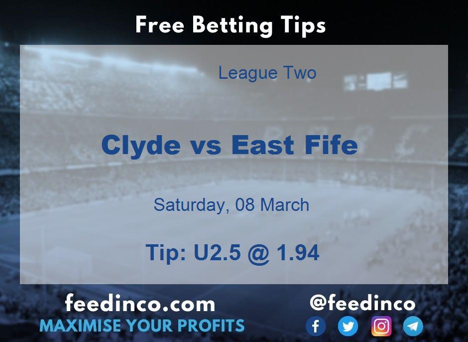 Clyde vs East Fife Prediction