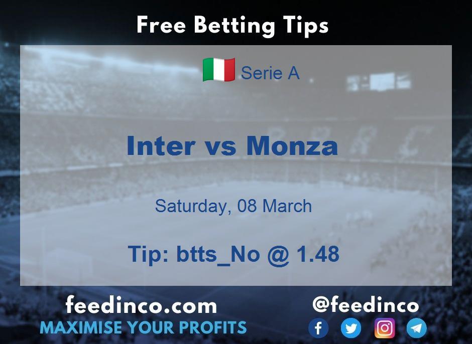 Inter vs Monza Prediction