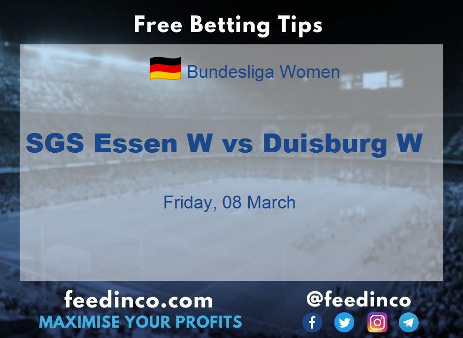 SGS Essen W vs Duisburg W Prediction