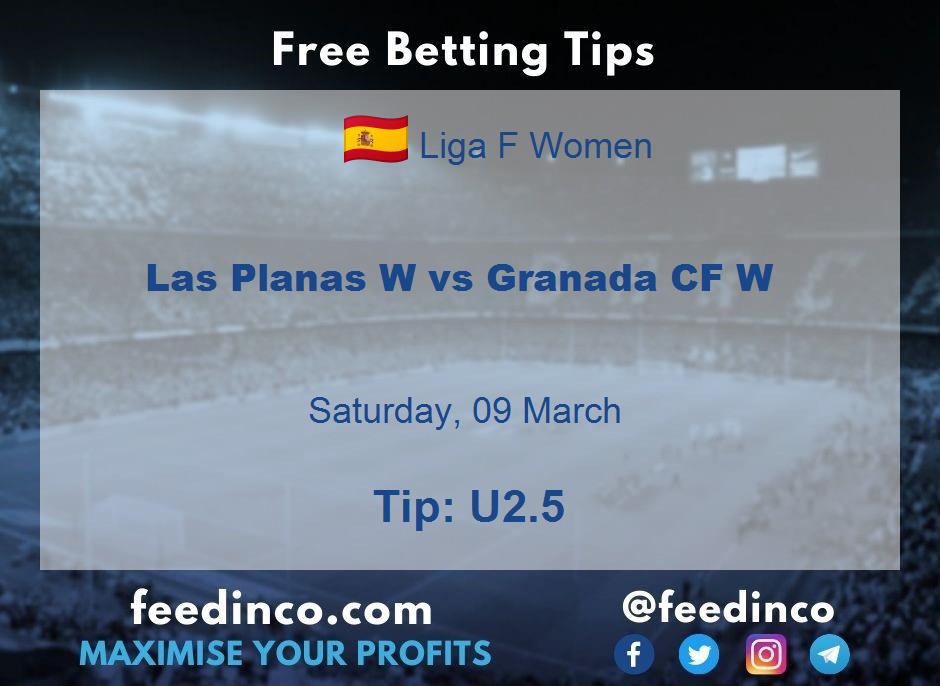 Las Planas W vs Granada CF W Prediction