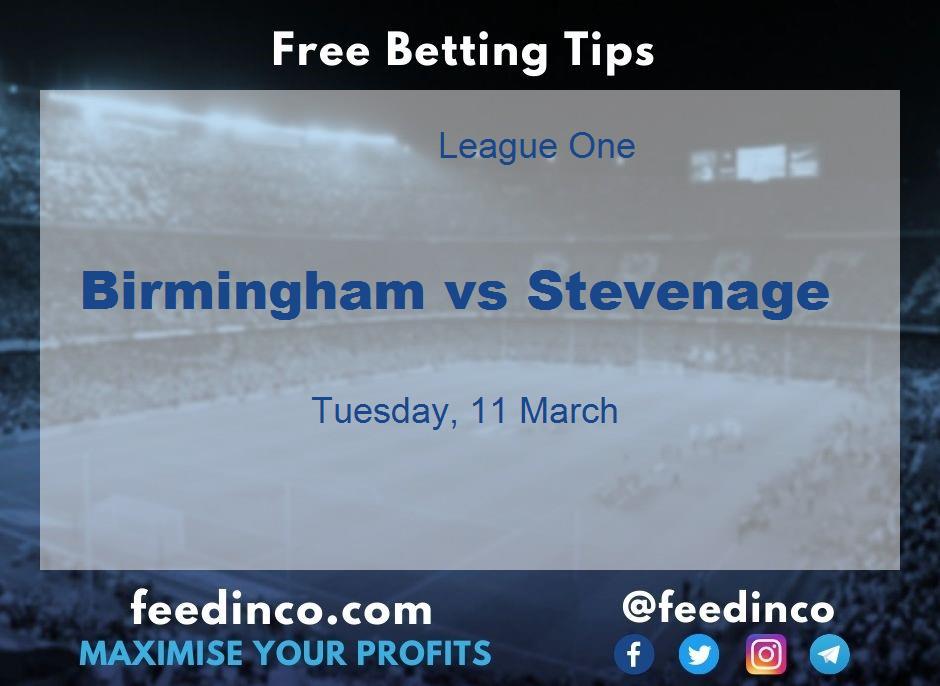 Birmingham vs Stevenage Prediction