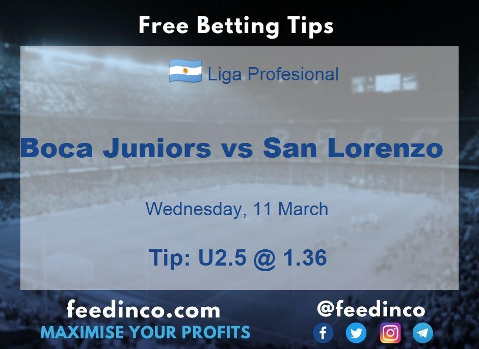 Boca Juniors vs San Lorenzo Prediction