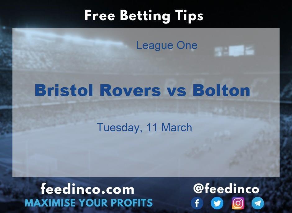 Bristol Rovers vs Bolton Prediction