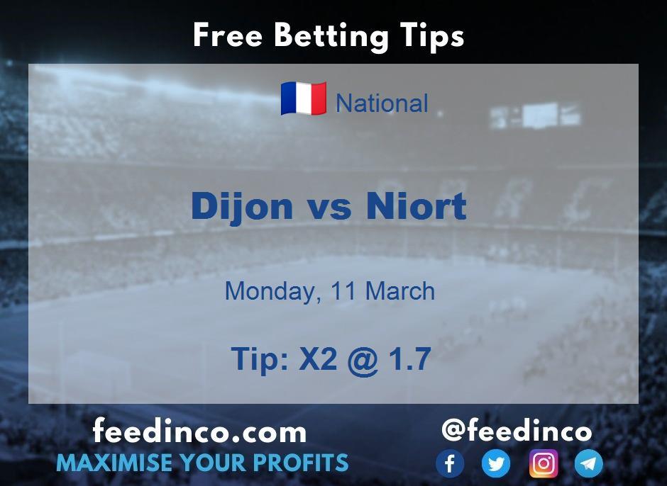 Dijon vs Niort Prediction