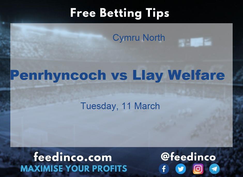 Penrhyncoch vs Llay Welfare Prediction