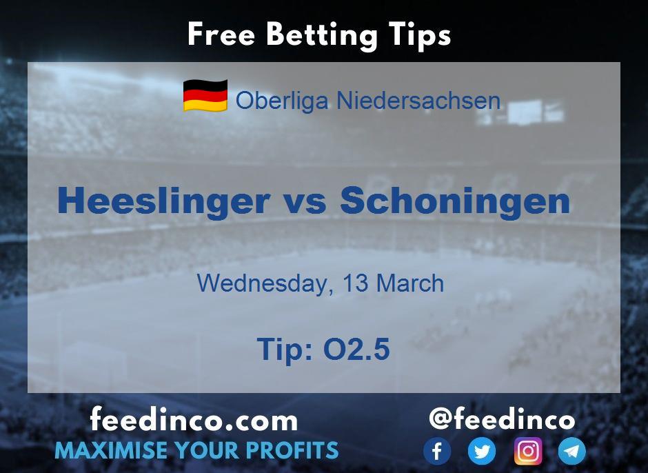 Heeslinger vs Schoningen Prediction