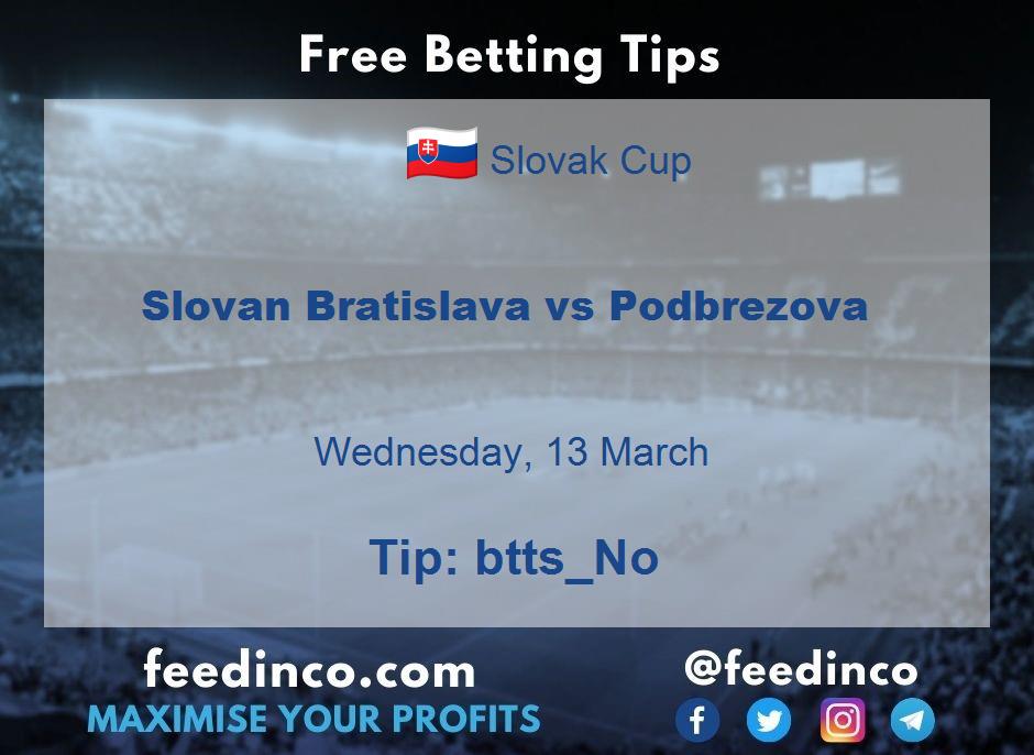 Slovan Bratislava vs Podbrezova Prediction