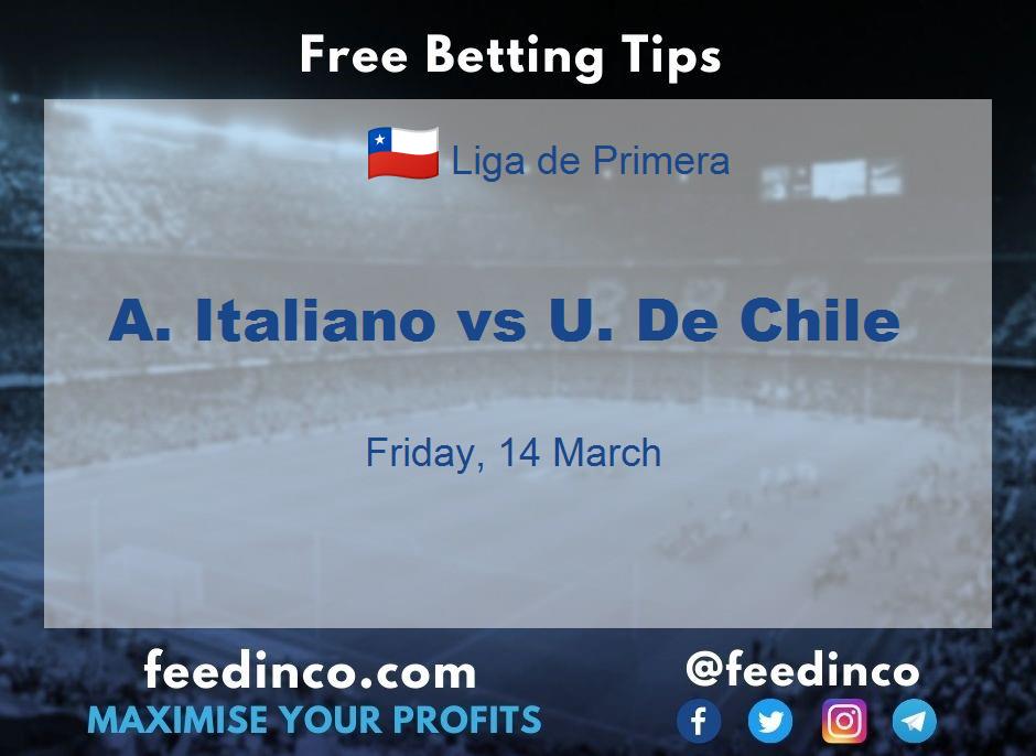 A. Italiano vs U. De Chile Prediction