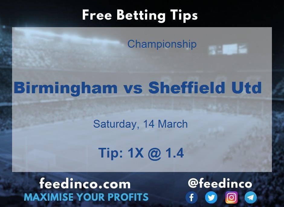 Birmingham vs Sheffield Utd Prediction