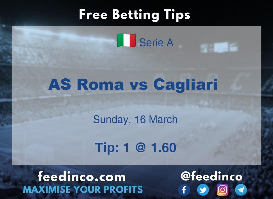 AS Roma vs Cagliari Prediction