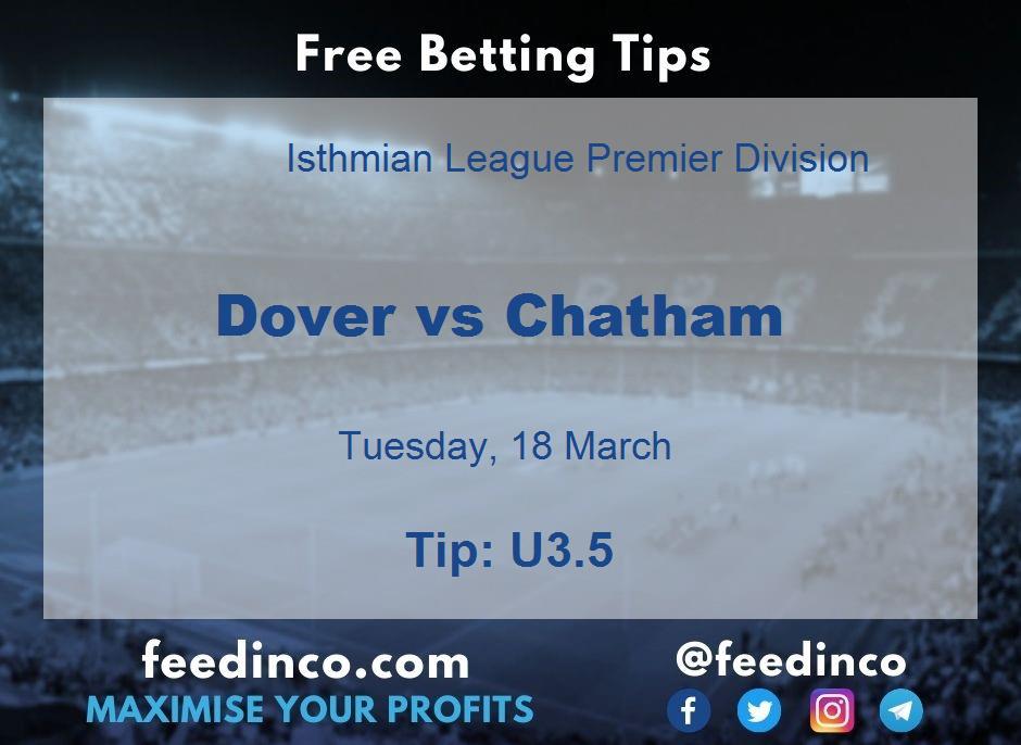 Dover vs Chatham Prediction