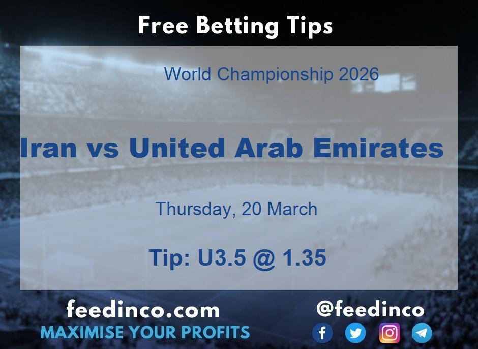 Iran vs United Arab Emirates Prediction