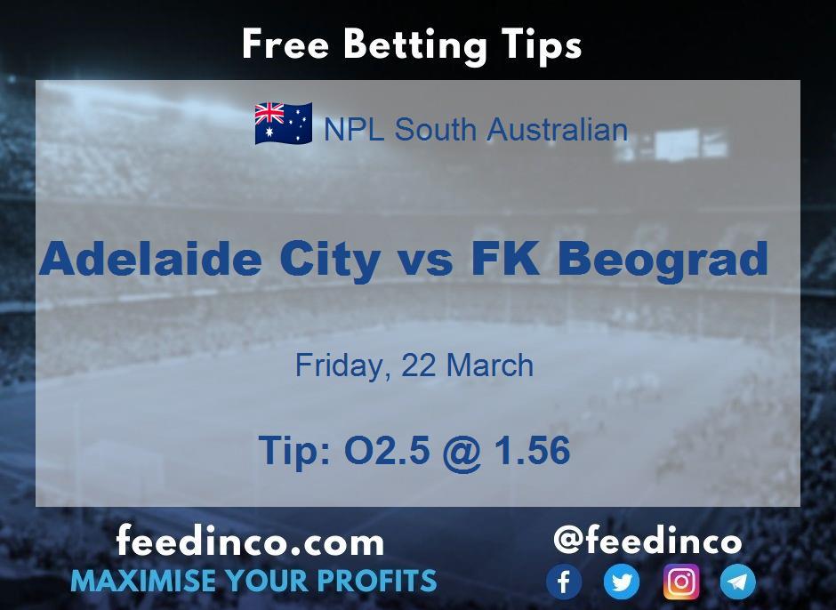 Adelaide City vs FK Beograd Prediction