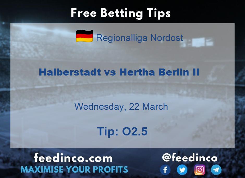 Halberstadt vs Hertha Berlin II Prediction