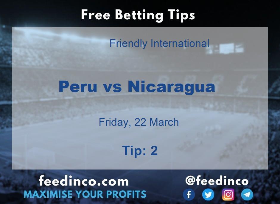 Peru vs Nicaragua Prediction