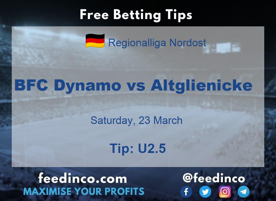 BFC Dynamo vs Altglienicke Prediction