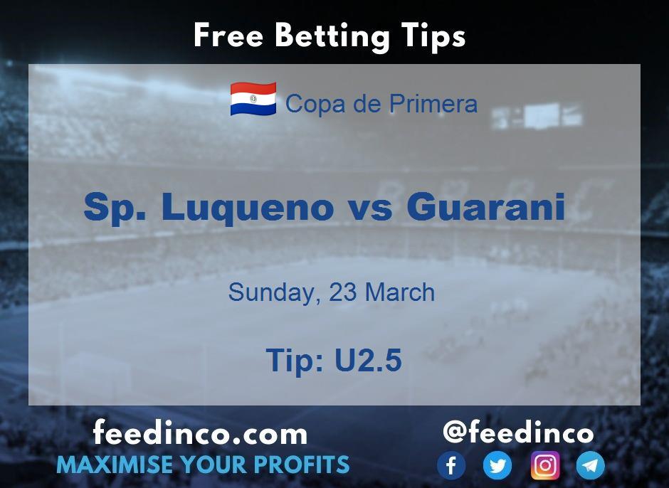 Sp. Luqueno vs Guarani Prediction