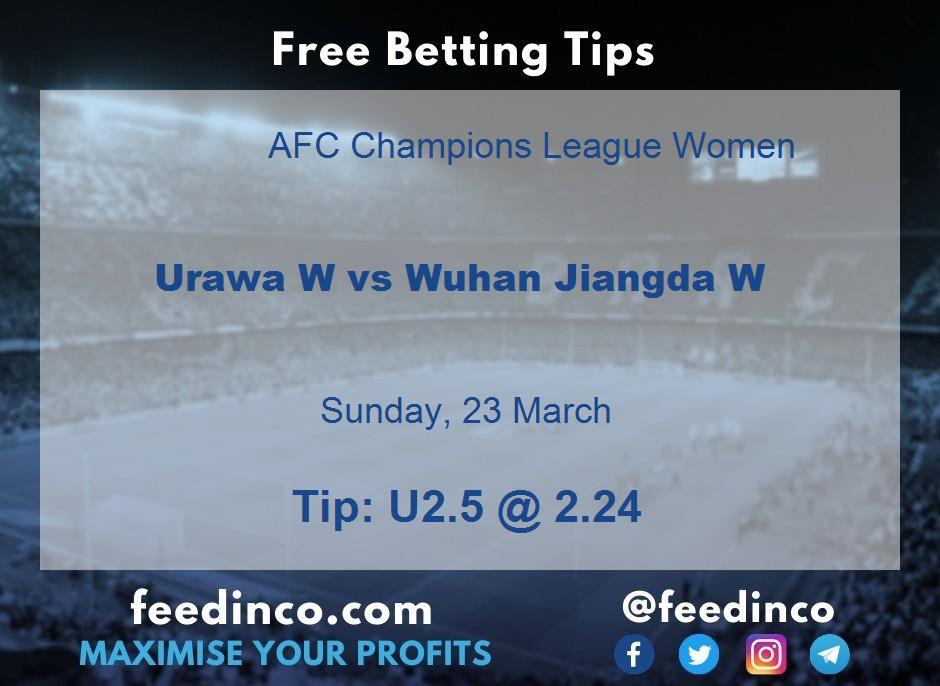 Urawa W vs Wuhan Jiangda W Prediction