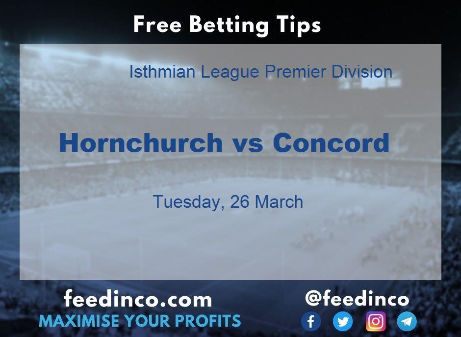 Hornchurch vs Concord Prediction